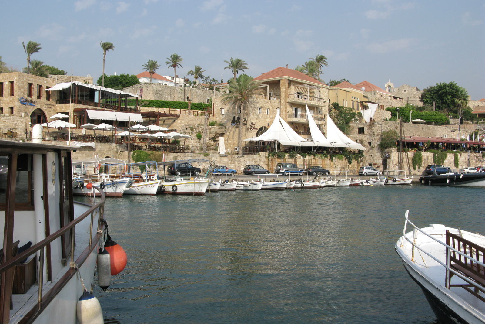 Boats in Byblos harbour photographed by Argenberg