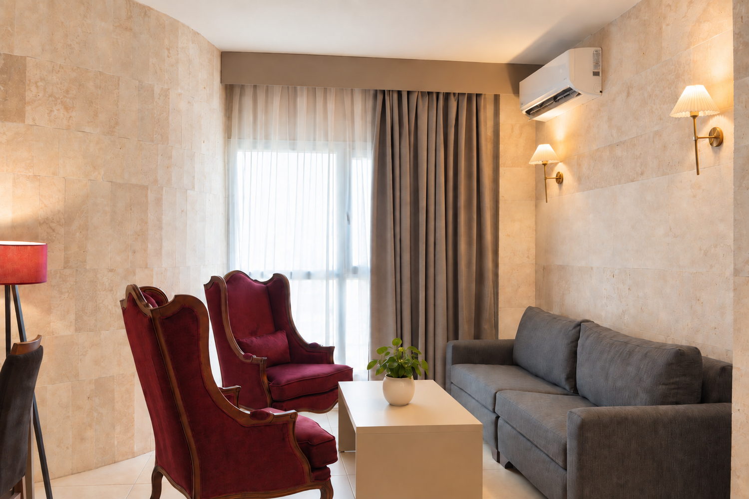 Seating area in a Luxury Room with Jacuzzi
